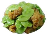 鸡米花炒扁豆