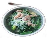 羊肉片菠菜汤